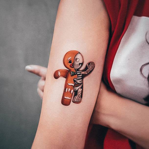 Incredible Cookie Tattoo For Ladies