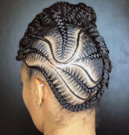 Incredible Cornrow Design Braided Hairstyles For Black Women