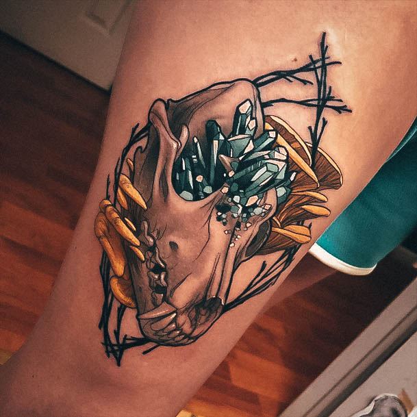 Incredible Crystal Tattoo For Ladies