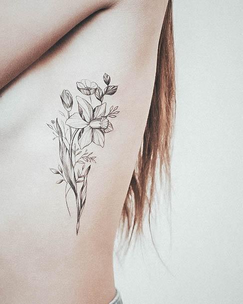 Incredible Daffodil Tattoo For Ladies