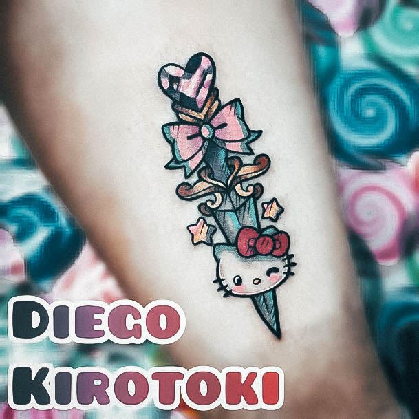 Incredible Dagger Tattoo For Ladies