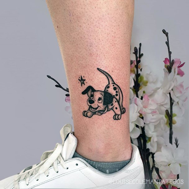 Incredible Dalmatian Tattoo For Ladies