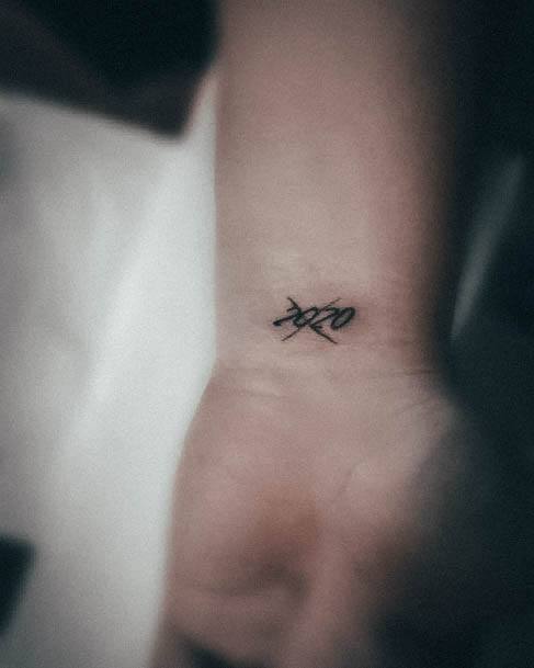 Incredible Date Tattoo For Ladies