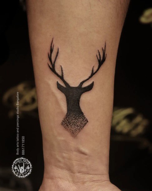 Incredible Deer Tattoo For Ladies