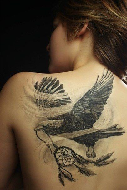 Incredible Eagle Tattoo For Ladies