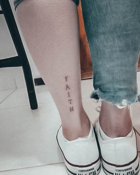 Incredible Faith Tattoo For Ladies