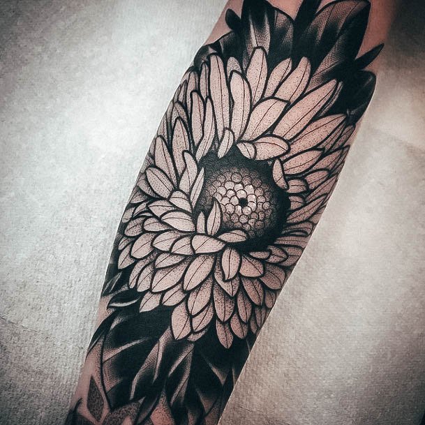 Incredible Flower Sleeve Tattoo For Ladies