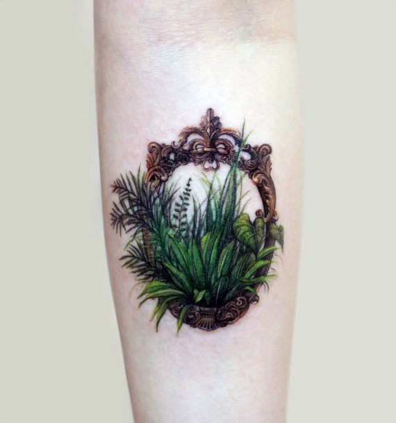 Incredible Frame Tattoo For Ladies