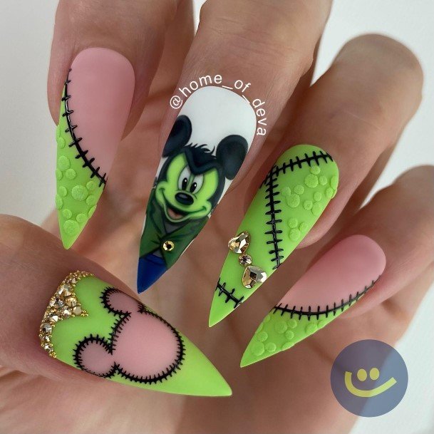 Incredible Frankenstein Nail For Ladies