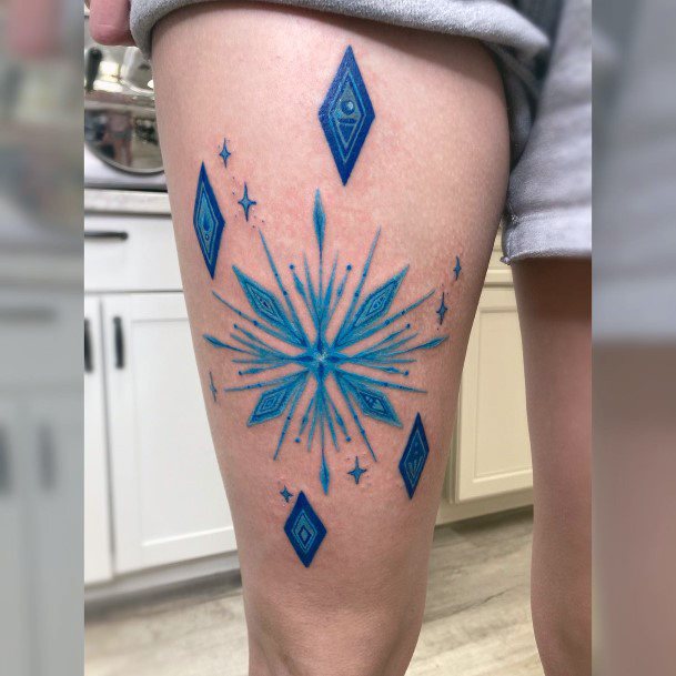 Incredible Frozen Tattoo For Ladies