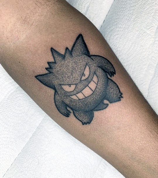 Incredible Gengar Tattoo For Ladies