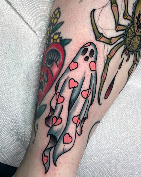 Incredible Ghost Tattoo For Ladies