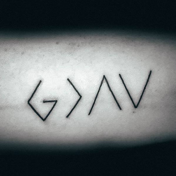 Incredible God Is Greater Than The Highs And Lows Tattoo For Ladies