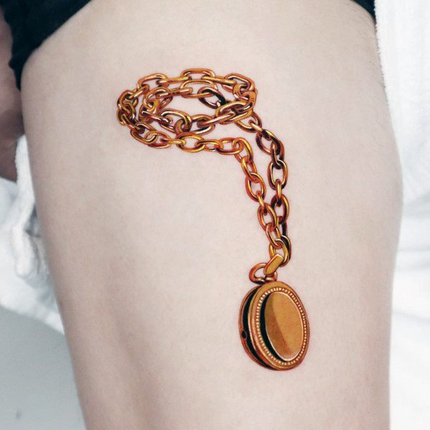 Incredible Gold Tattoo For Ladies