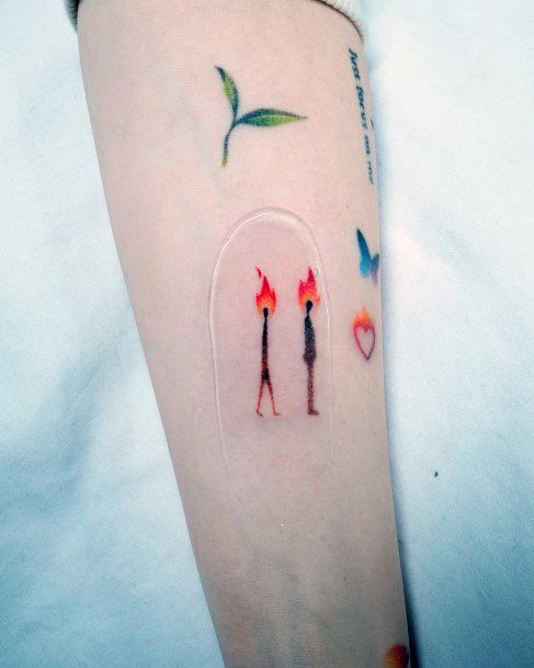 Incredible Gradient Tattoo For Ladies