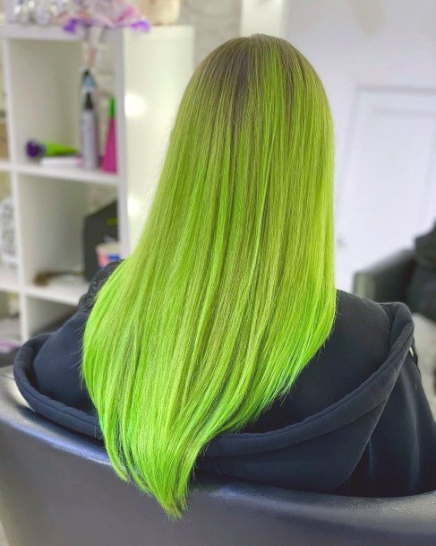 Incredible Green Hairstyles For Ladies