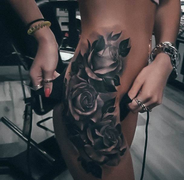 Incredible Hip Tattoo For Ladies