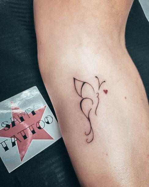 Incredible Initials Tattoo For Ladies