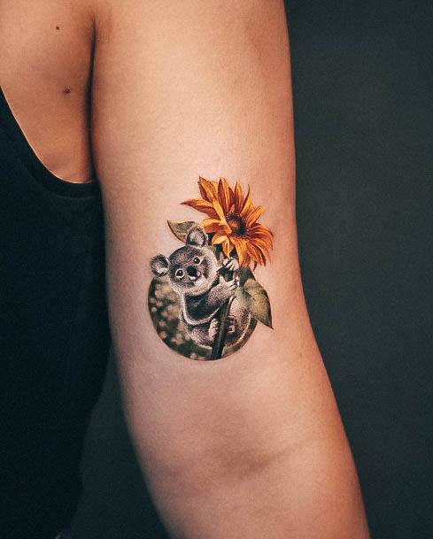 Incredible Koala Tattoo For Ladies