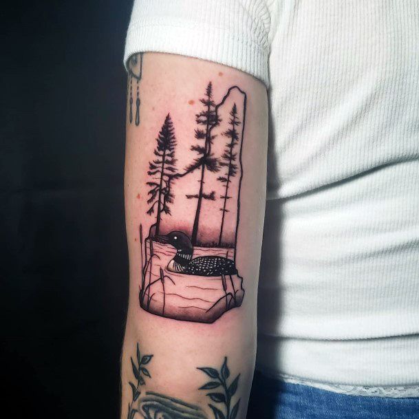 Incredible Lake Tattoo For Ladies