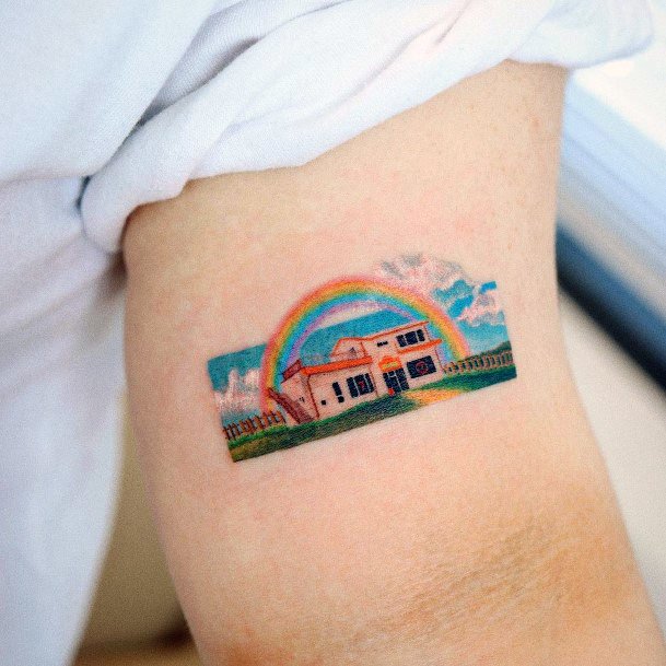 Incredible Landscape Tattoo For Ladies