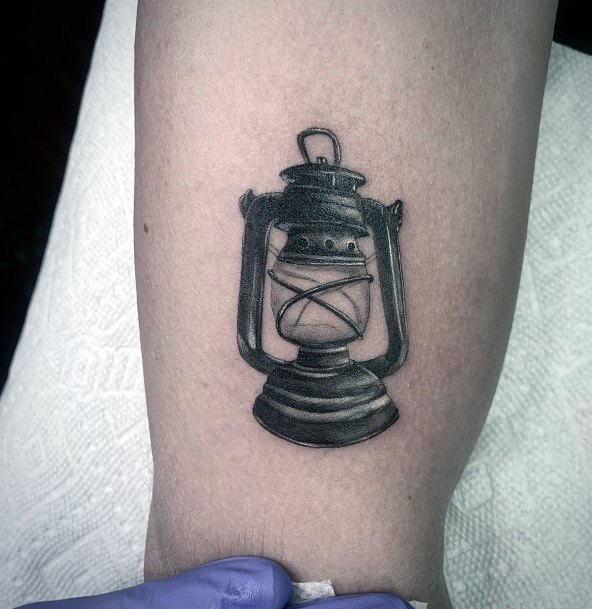 Incredible Lantern Tattoo For Ladies