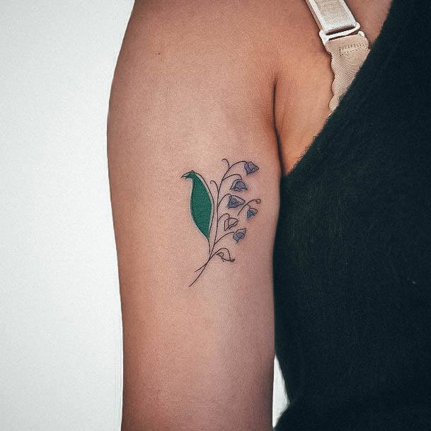 Incredible Lily Of The Valley Tattoo For Ladies