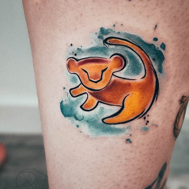 Incredible Lion King Tattoo For Ladies