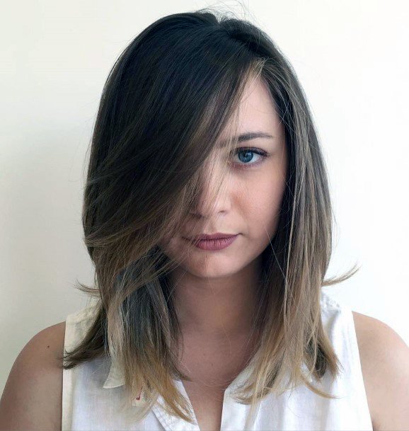 Incredible Medium Brunette Choppy Cuts For Girls With Thin Hair