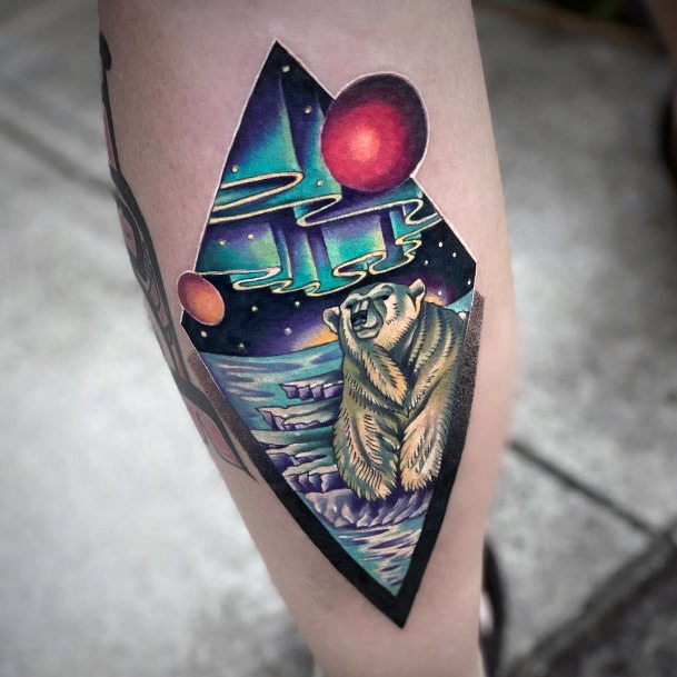 Incredible Northern Lights Tattoo For Ladies