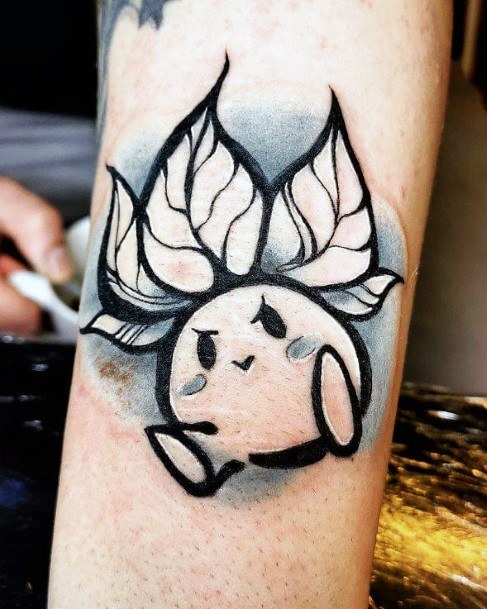 Incredible Oddish Tattoo For Ladies