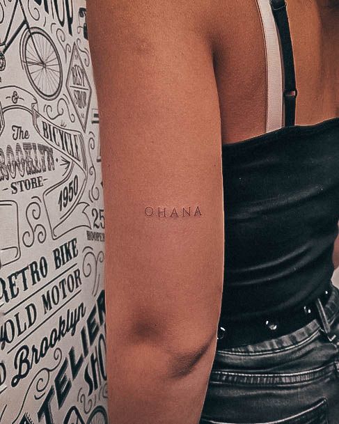 Incredible Ohana Tattoo For Ladies