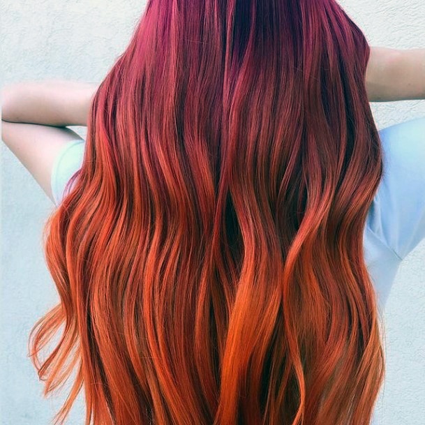 Incredible Orange Ombre Hairstyles For Ladies