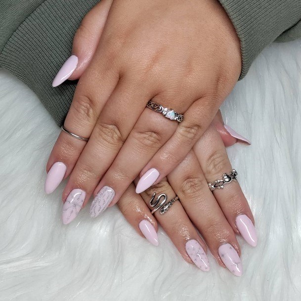 Incredible Pale Pink Nail For Ladies