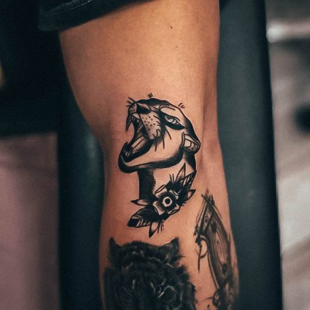 Incredible Panther Tattoo For Ladies