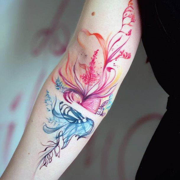 Incredible Pink Tattoo For Ladies