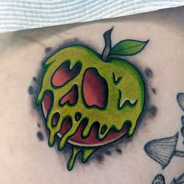 Incredible Poison Apple Tattoo For Ladies