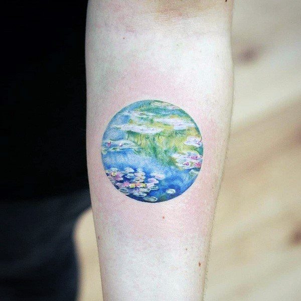 Incredible Pond Tattoo For Ladies