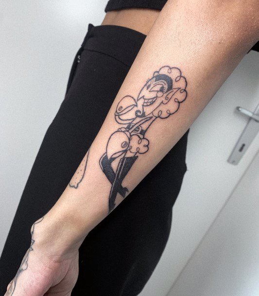 Incredible Powerpuff Girls Tattoo For Ladies