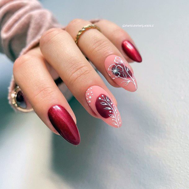 Incredible Red Dress Fingernail For Ladies