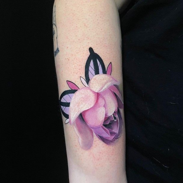 Incredible Rose Forearm Tattoo For Ladies