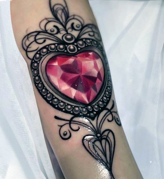 Incredible Ruby Tattoo For Ladies