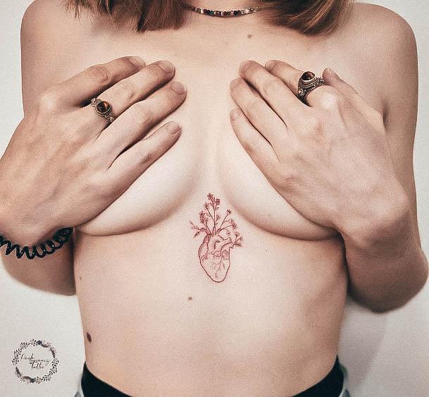 Incredible Small Chest Tattoo For Ladies