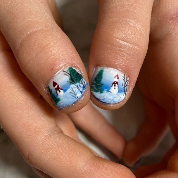 Incredible Snowman Nail For Ladies