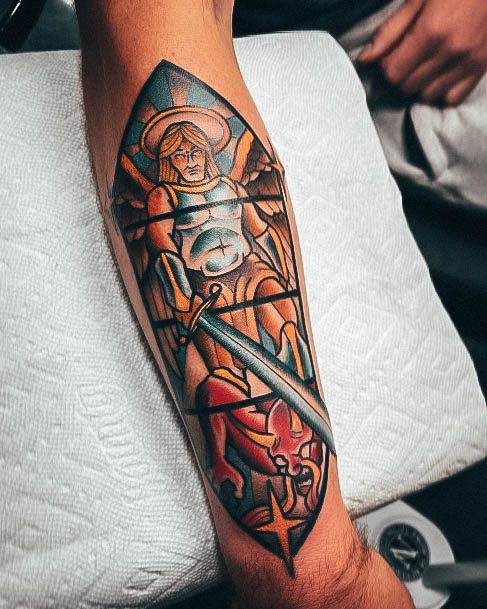 Incredible St Michael Tattoo For Ladies