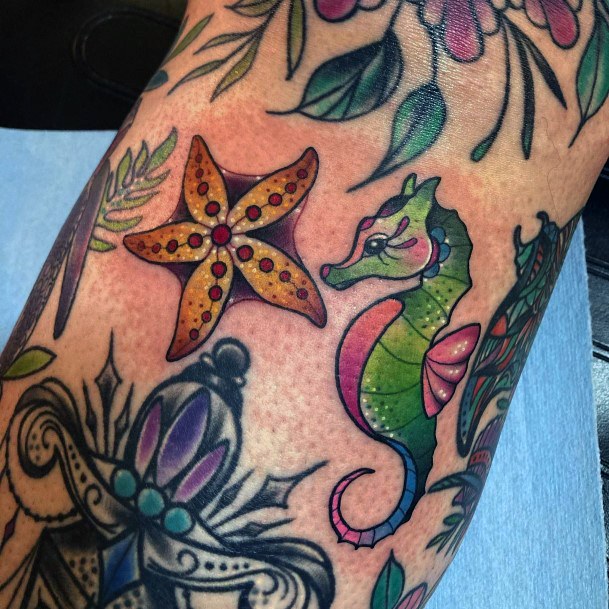Incredible Starfish Tattoo For Ladies