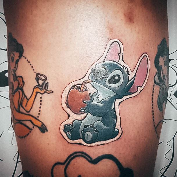 Incredible Stitch Tattoo For Ladies