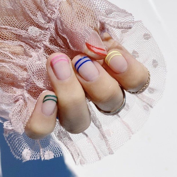 Incredible Striped Nail For Ladies