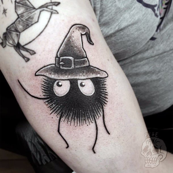 Incredible Susuwatari Tattoo For Ladies