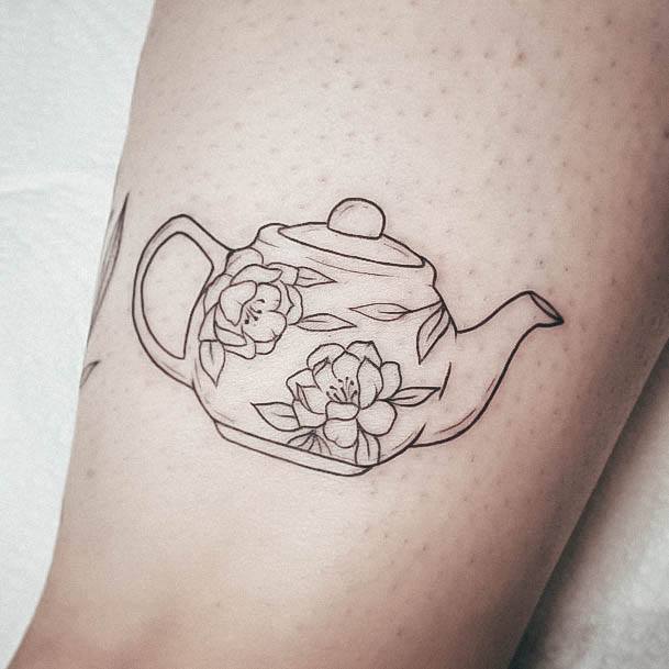 Incredible Tea Tattoo For Ladies